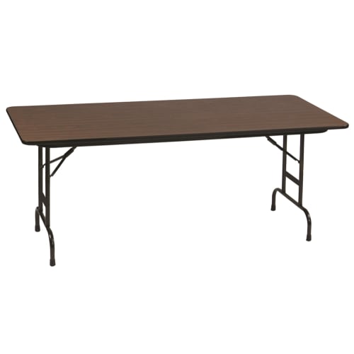 Correll, Inc® Anti-Fatigue Table 36x72x22-32H Adjustable Height High-Pressure Laminate Top, Walnut